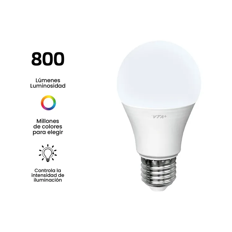 Kit X 2 Bombillo Inteligente VTA+ LED Alva E27 RGB - Imagen 5