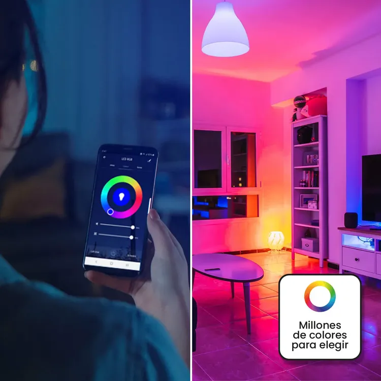 Kit X 2 Bombillo Inteligente VTA+ LED Alva E27 RGB - Imagen 6