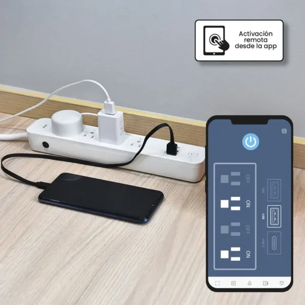 Multitoma Inteligente VTA+ 4 Salidas + 2 USB + Tipo C Energy - Imagen 6