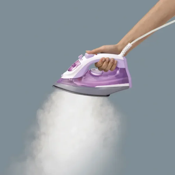 Combo HAMILTON BEACH tetera de vidrio 1.7Lts + Plancha 14100 Morado - Imagen 8
