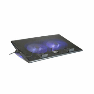 Base Enfriadora STARTEC 2 Ventiladores 2 Posiciones 15" Negro/Azul