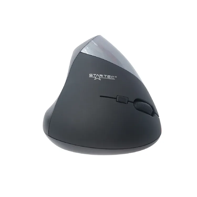 Mouse STARTEC Inalámbrico Óptico Ergonómico Vertical Negro