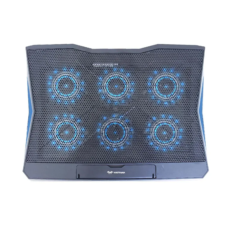 Base Refrigerante WATTANA 6 Ventiladores 6 Posiciones 2 Puertos USB  W-BR20