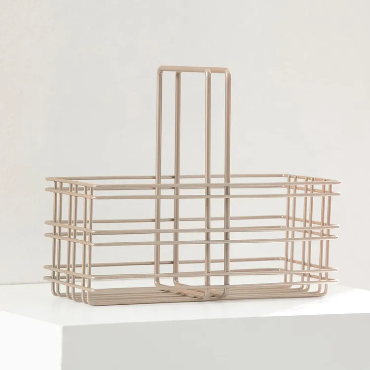 Canastilla Organizadora REJIPLAS Geo Champaña - Imagen 2