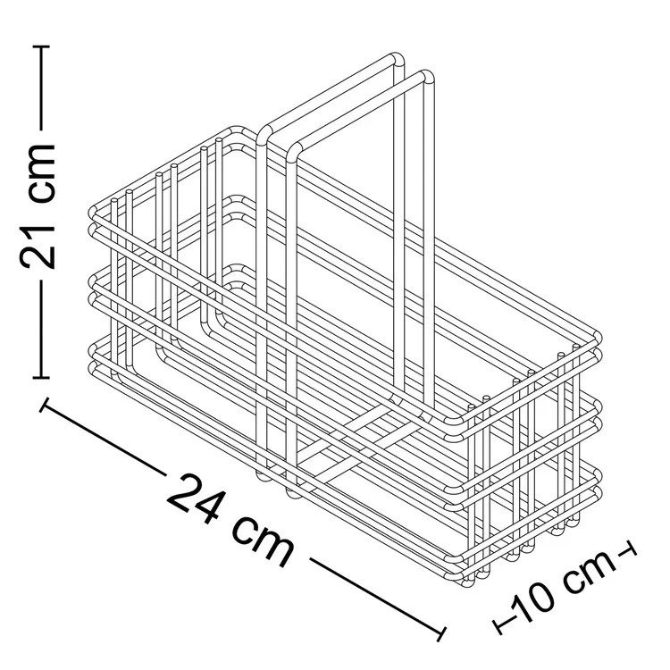 Canastilla Organizadora REJIPLAS Geo Champaña - Imagen 3