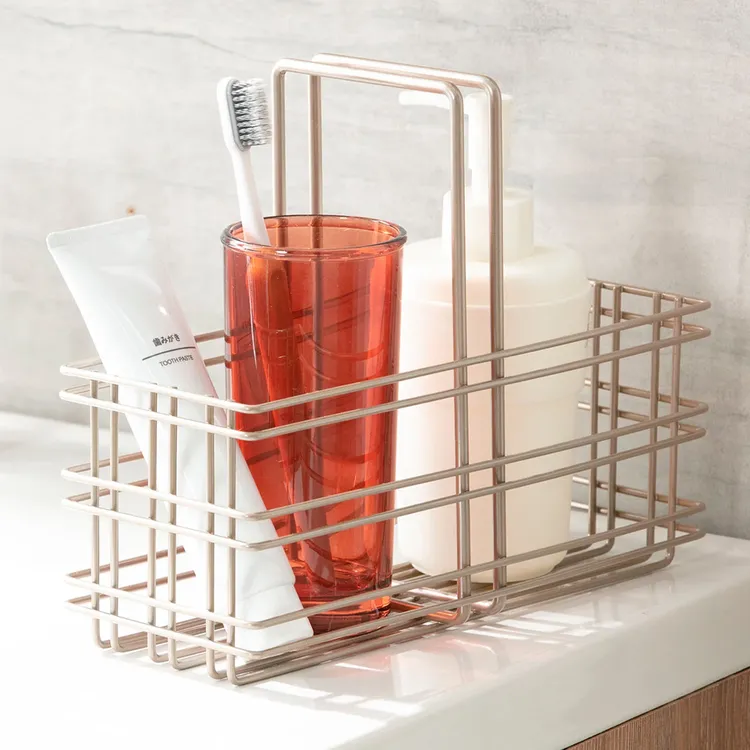 Canastilla Organizadora REJIPLAS Geo Champaña - Imagen 4