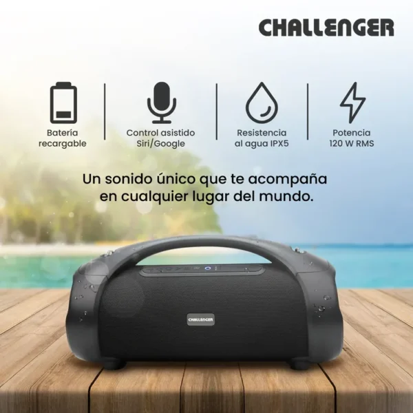Parlante CHALLENGER SC120 Negro - Imagen 3