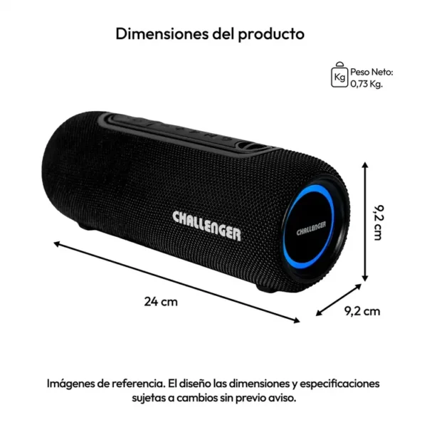 Parlante CHALLENGER SC10 Negro - Imagen 8
