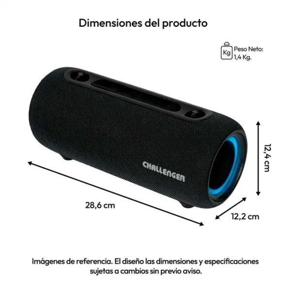 Parlante CHALLENGER SC15 Negro - Imagen 8