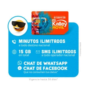 Sim card Kalley Móvil con paquete 15GB
