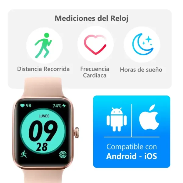 Reloj KALLEY K Watch 2 38 mm Rosado - Imagen 4