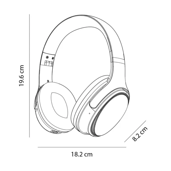 Audífonos de Diadema KALLEY Inalámbricos Bluetooth On Ear K-AR1 Rojo - Imagen 7