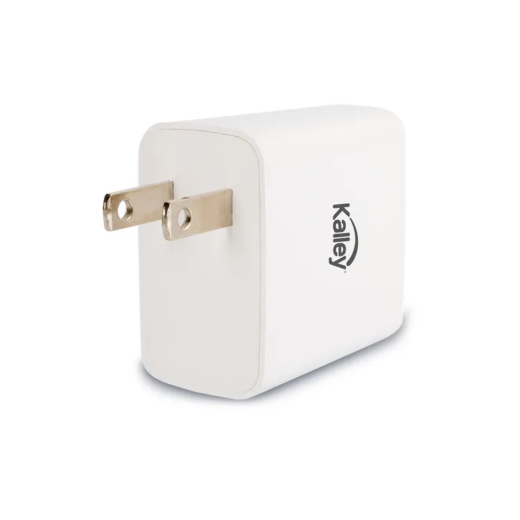 Adaptador|Cargador de Pared KALLEY Dual USB|USB-C 20W Carga Rápida K-CP Blanco - Imagen 4