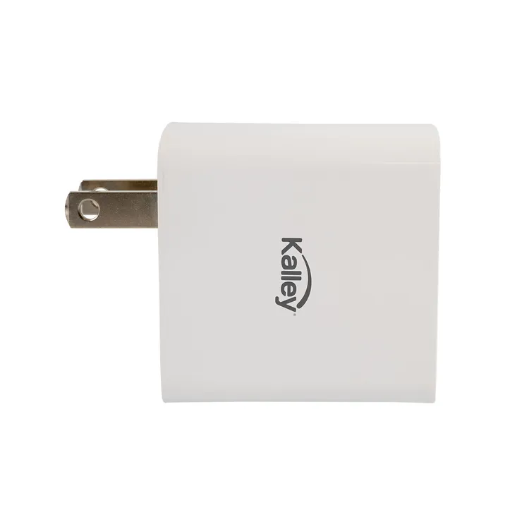Adaptador|Cargador de Pared KALLEY Dual USB|USB-C 20W Carga Rápida K-CP Blanco - Imagen 6