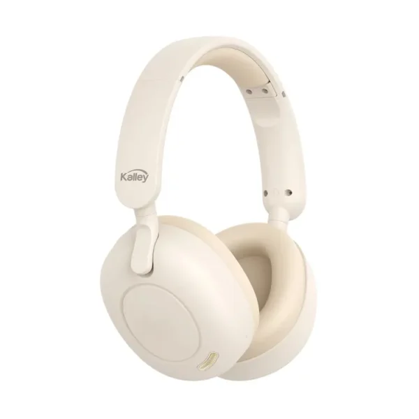 Audífonos de Diadema KALLEY Inalámbricos Bluetooth Over Ear K-AC2 Cancelación de Ruido Crema - Imagen 2