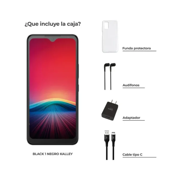 Celular KALLEY Black 1 128GB Negro - Imagen 3