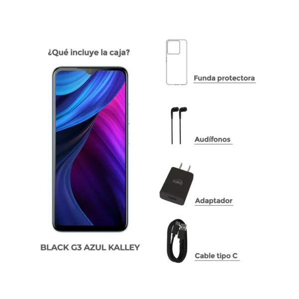 Celular KALLEY Black G3 128GB Azul - Imagen 3