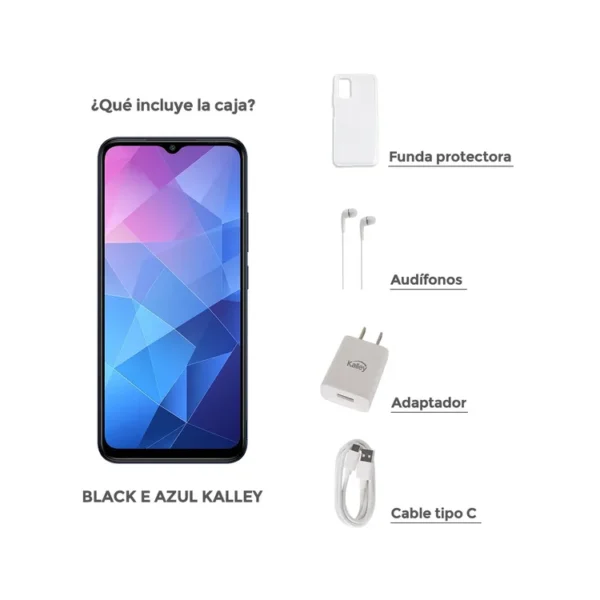 Celular KALLEY Black E 64GB Azul - Imagen 3