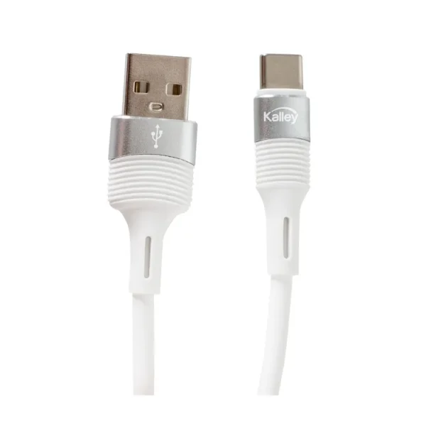 Cable KALLEY USB a Lightning de 2 Metros Liso Blanco - Imagen 2