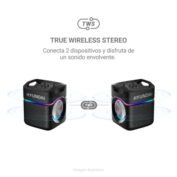 Parlante HYUNDAI HYSPBT12 Negro - Imagen 7