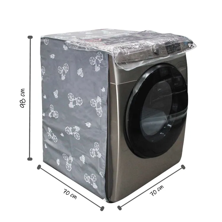 Forro para Lavadora Frontal K-LINE Bicicletas Blancas 36-49 Lb - Imagen 3