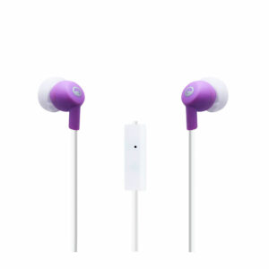 Audífonos ESENSES Alámbricos In Ear Manos Libres EB-200 Morado/Blanco