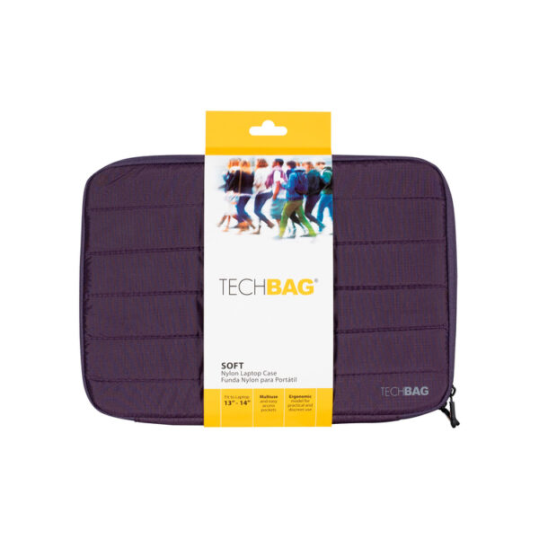 Funda TECHBAG para Portátil 13"a 14" Pulgadas Soft Morado - Imagen 5