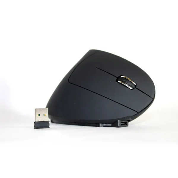 Mouse XKIM Inalámbrico Ergonómico Vertical X Recargable Negro - Imagen 3