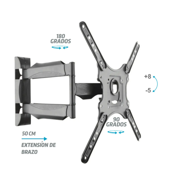 Base TECHNOSOPORTES Escualizable de Brazo para Televisores de 32" a 65"