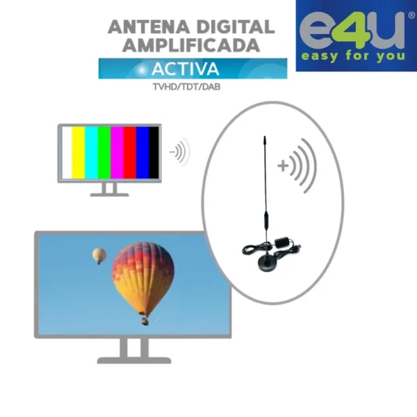 Antena Digital para TDT E4U Activa - Imagen 2