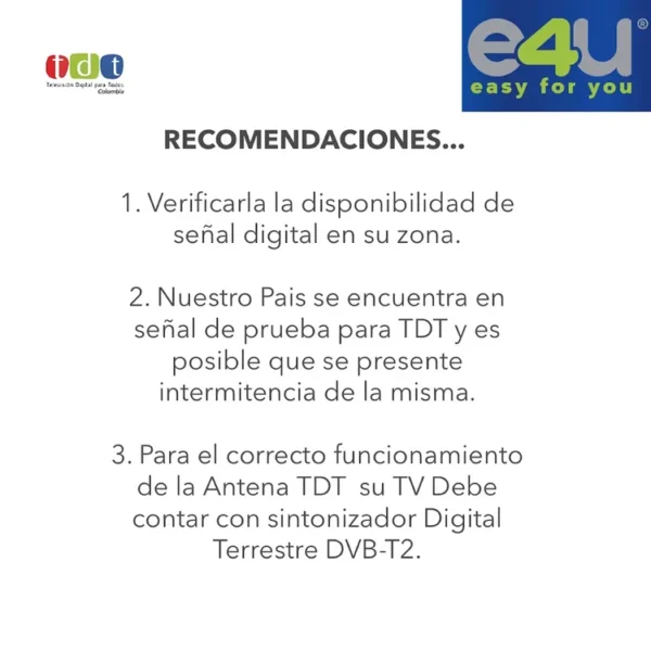 Antena Digital para TDT E4U Activa - Imagen 6