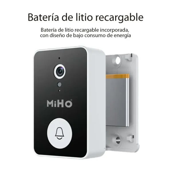 Video Portero Inteligente MIHO WiFi VP-1000 Blanco - Imagen 3