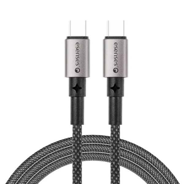 Adaptador|Cargador de Pared ESENSES 65W de USB-C a USB (10W TIPO C|10W TIPO C| USB 45W) + Cable USB-C a USB-C 1.0 Metro Negro - Imagen 5