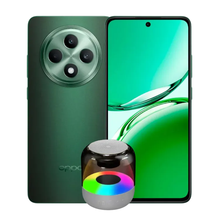 Celular OPPO Reno 12F 256GB 5G Verde + Parlante