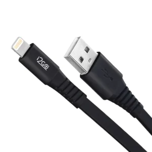 Cable i2GO USB-A a Lightning 1.2 Metros MFI Negro
