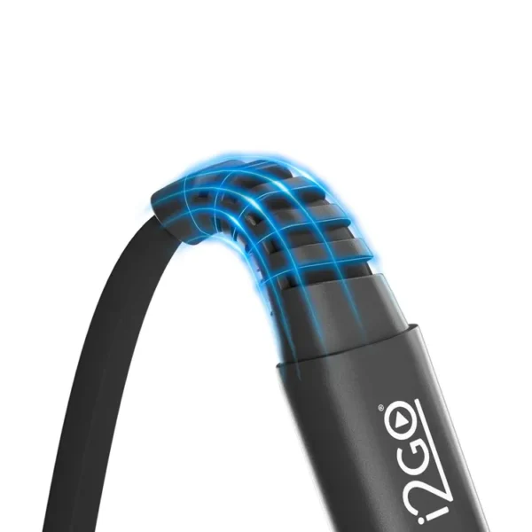Cable i2GO USB-A a Lightning 1.2 Metros MFI Negro - Imagen 2