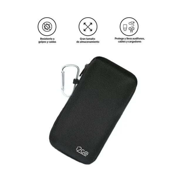 Estuche Organizador i2GO para Accesorios Tecnologicos con Mosquetón - Imagen 3