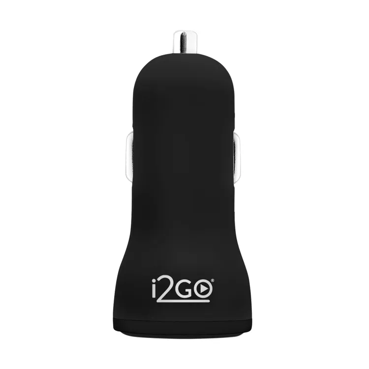 Adaptador|Cargador de Carro i2GO USB-C 20W Carga Rápida Negro - Imagen 2