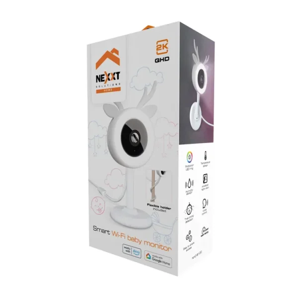 Cámara de Seguridad Fija NEXXT WiFi de interior para Monitoreo de Bebe Visión Dia|Noche 2K FHD - Imagen 6