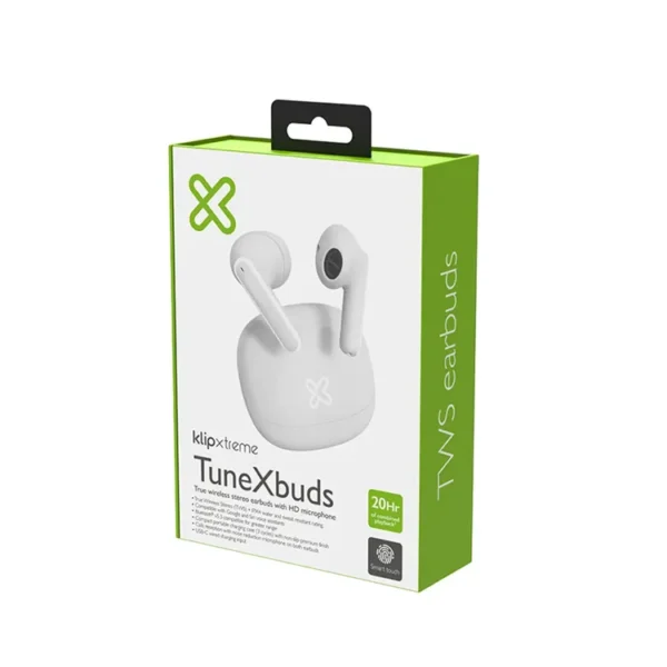 Audífonos KLIP XTREME Inalámbricos Bluetooth In Ear TWS KTE-007 Blanco - Imagen 5