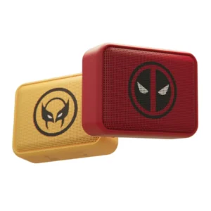 Set x 2 Parlantes KLIP XTREME Inalámbricos Bluetooth Deadpool & Wolverine 6W Amarillo|Rojo