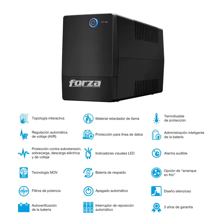 UPS FORZA 500VA 6 Salida NT511 - Imagen 4