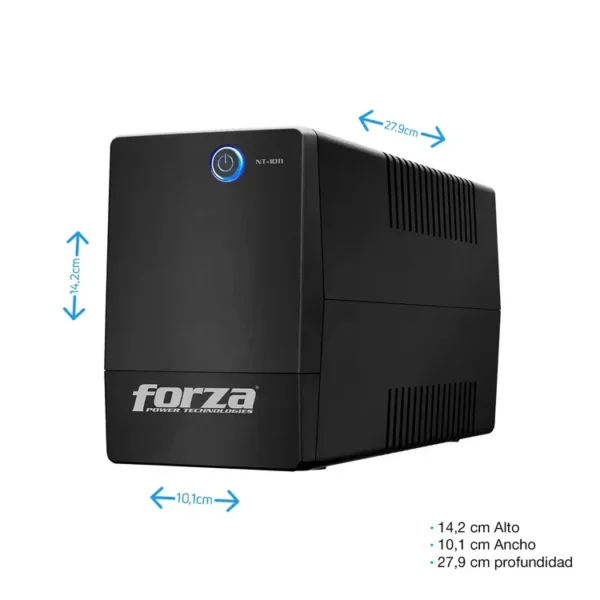 UPS Interactiva FORZA 1000VA / 500W 6 Salidas NT-1011 - Imagen 5