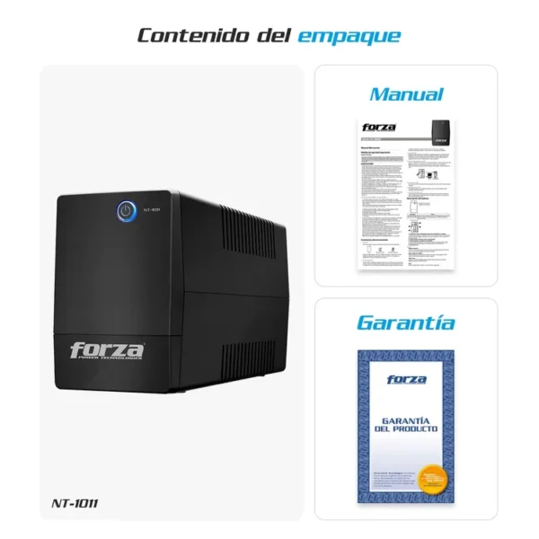 UPS Interactiva FORZA 1000VA / 500W 6 Salidas NT-1011 - Imagen 6