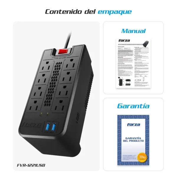 Regulador de Voltaje FORZA 1200VA - Imagen 6