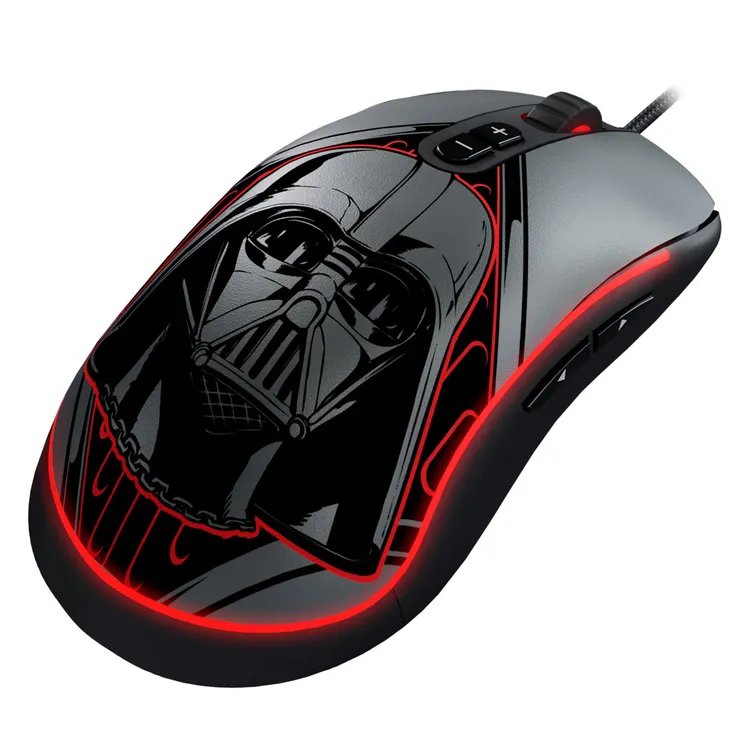 Mouse PRIMUS Alámbrico Ergonómico Gaming PMO-S203DS Star Dark Side Negro|Rojo - Imagen 2