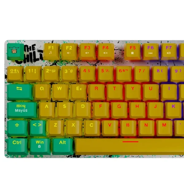Teclado PRIMUS Alámbrico Mecánico Gaming Star Wars Grogu Multicolor - Imagen 5