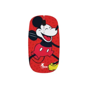 Mouse XTECH Inalámbrico Óptico Mickey Mouse Rojo