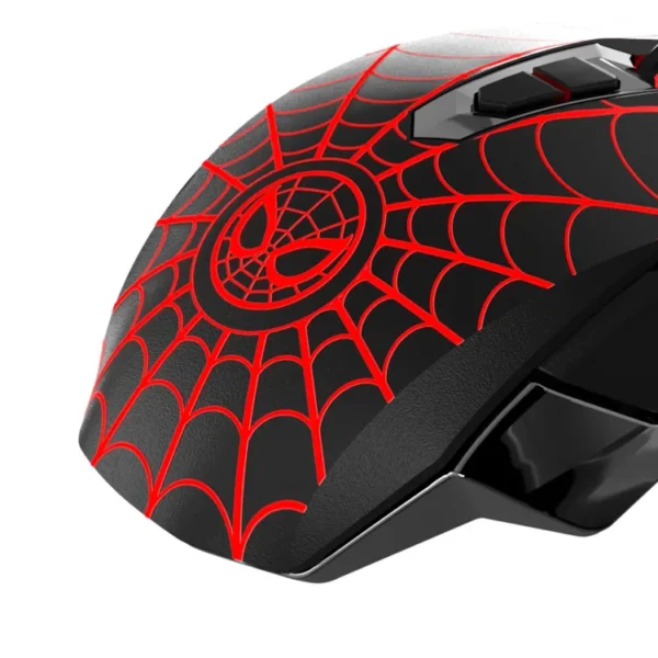 Mouse XTECH Alámbrico Óptico Gaming Spider-Man Negro - Imagen 2