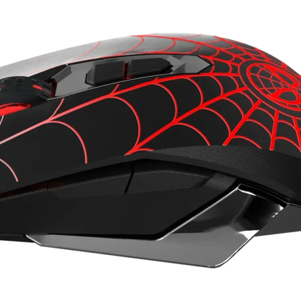 Mouse XTECH Alámbrico Óptico Gaming Spider-Man Negro - Imagen 5